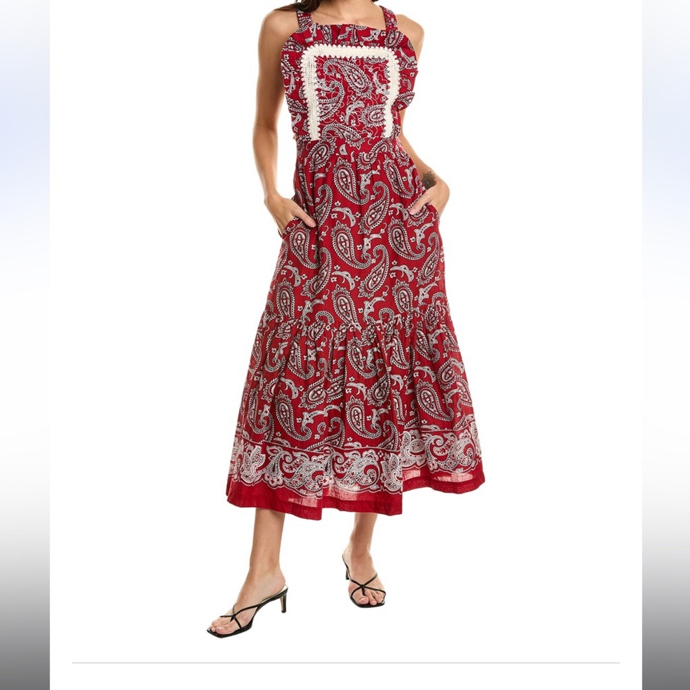 Sea New York
Theodora Paisley Cotton MidiDress
Red
Size 2